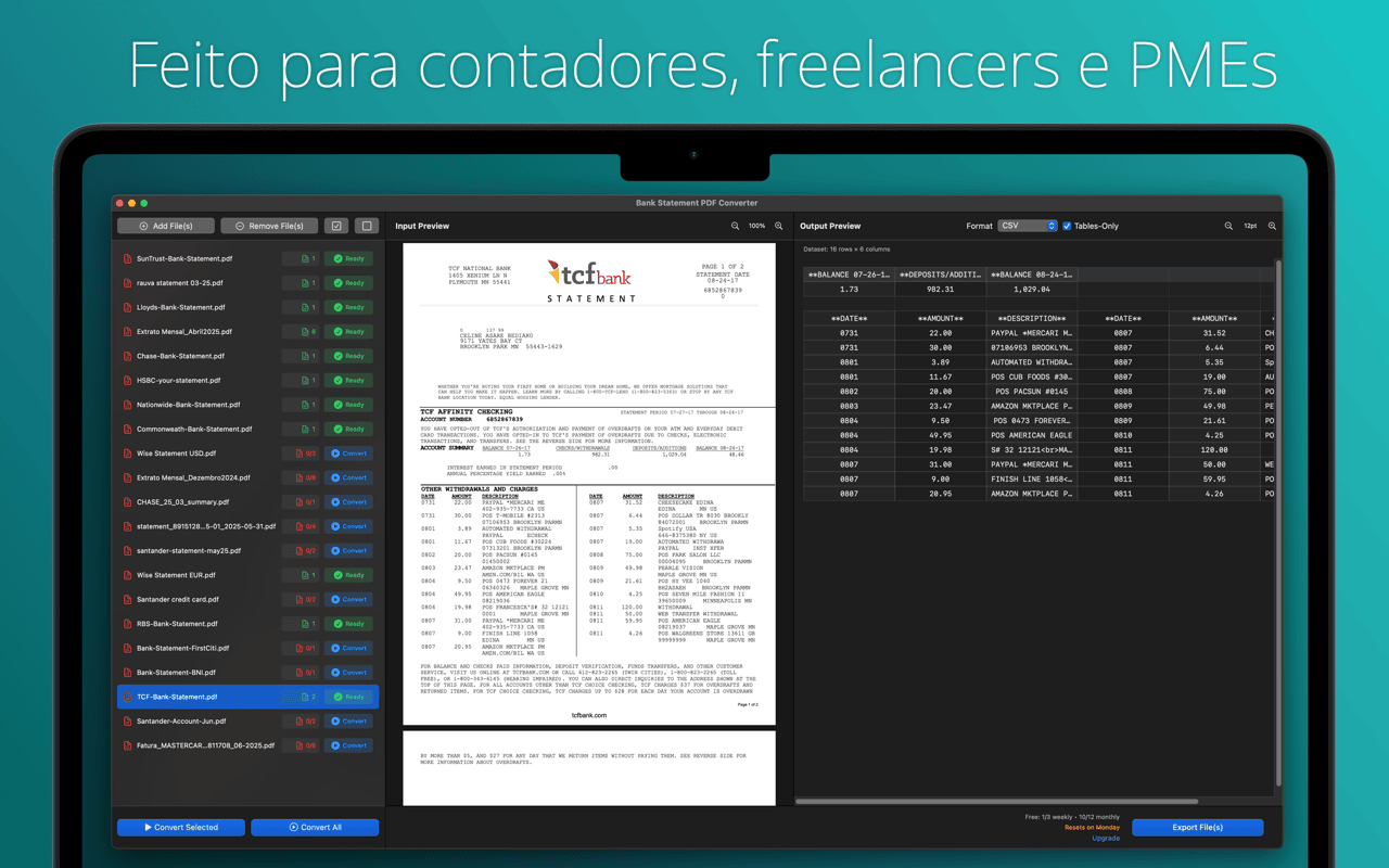 Feito para contadores, freelancers e donos de pequenas empresas